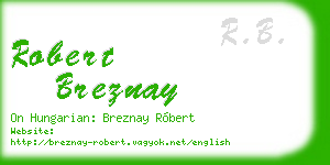 robert breznay business card